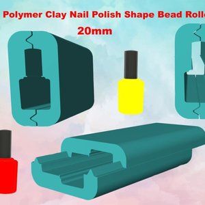 Polymer Clay NAIL Polish Shape Bead Roller
